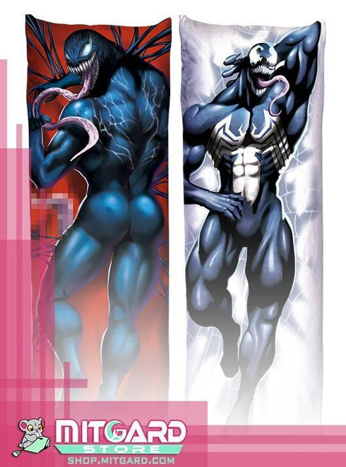 MOVIE VENOM V1 Body pillow case Dakimakura - 50cmx150cm / Peach Skin / Front NSFW + back - 2